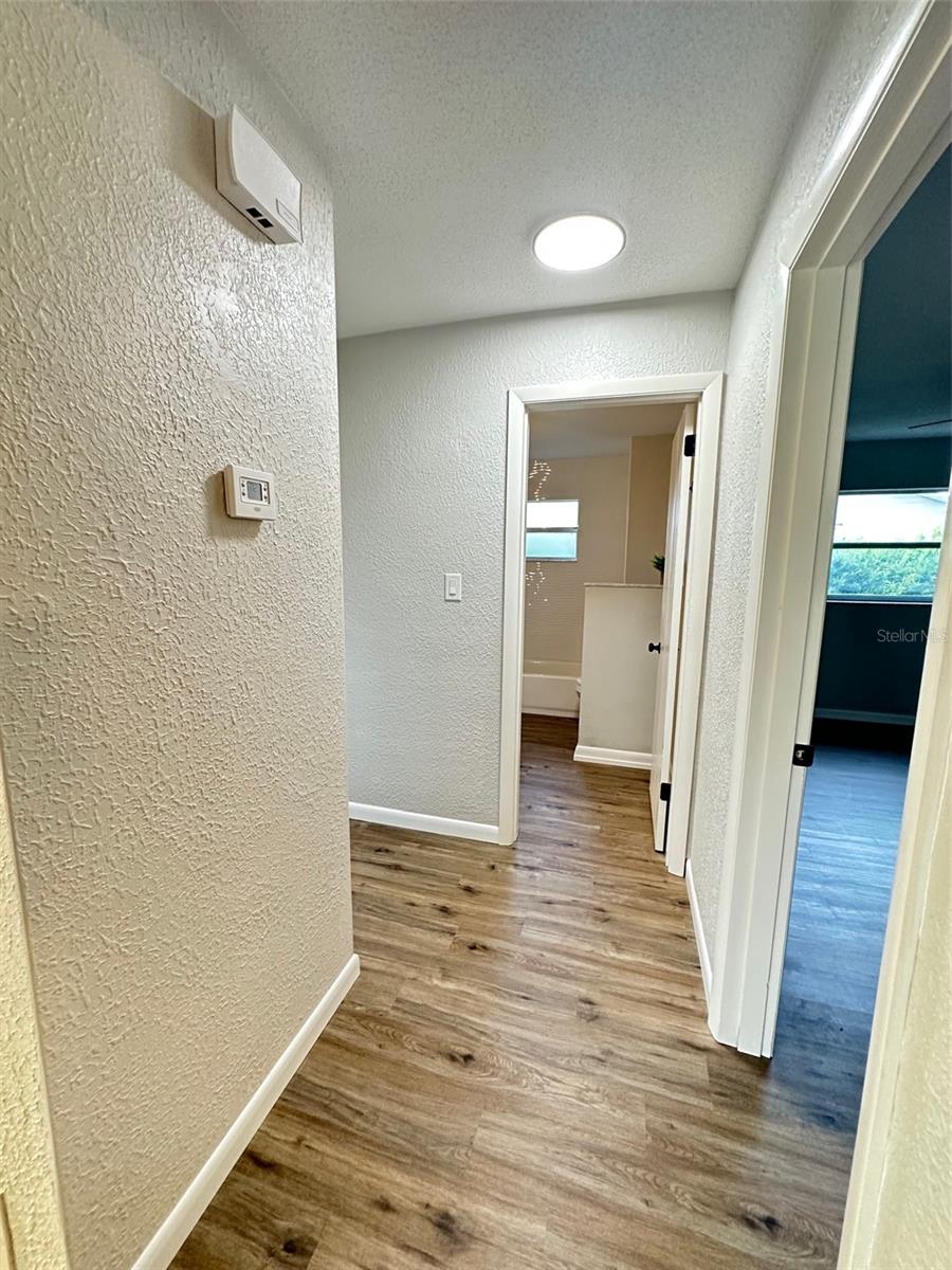 Hallway leading to bedrooms