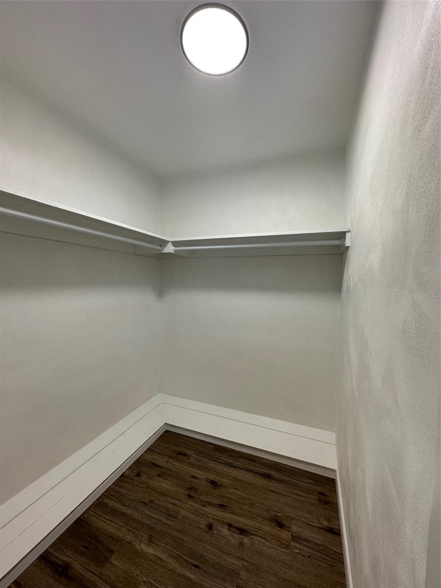 Master walk-in closet