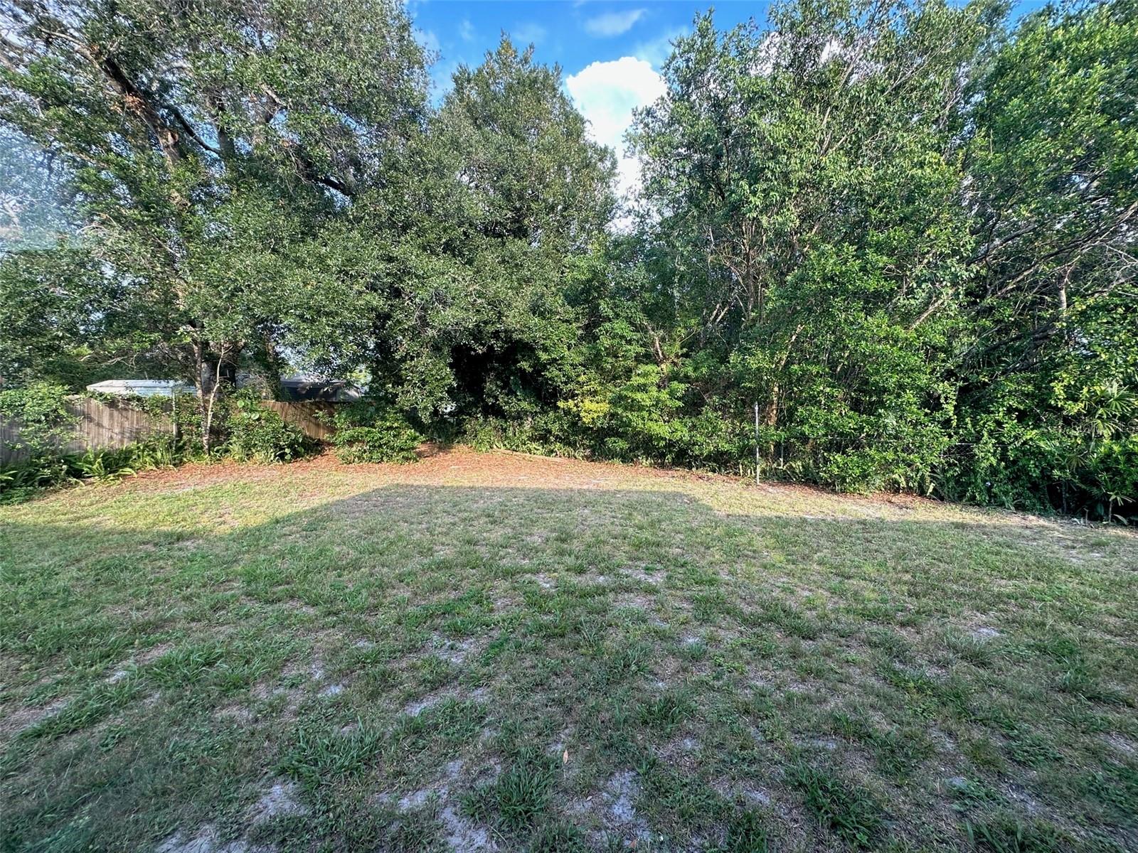 Private back yard