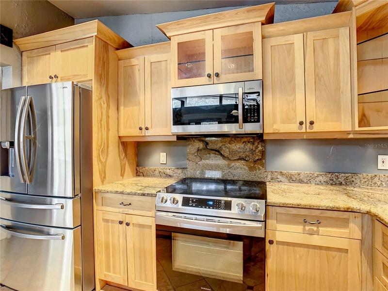 wood cabinets