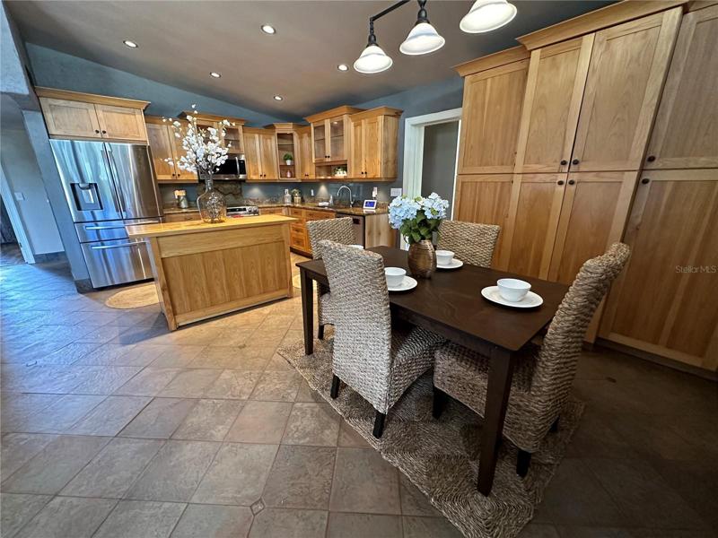 Dining space off of kitchen
