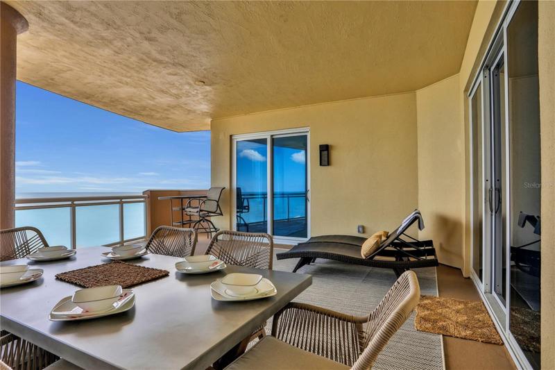 Oceanfront balcony, largest balcony in Daytona Beach Shores