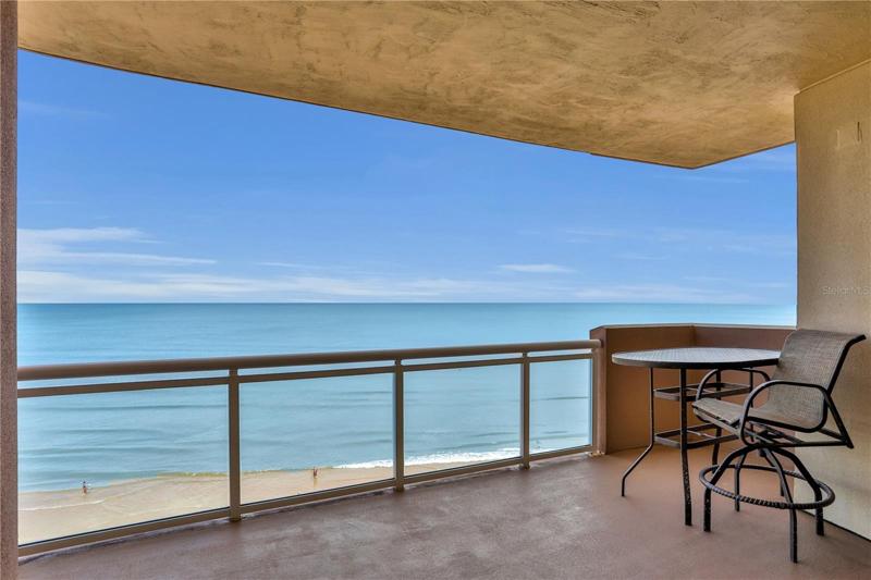 Direct oceanfront balcony