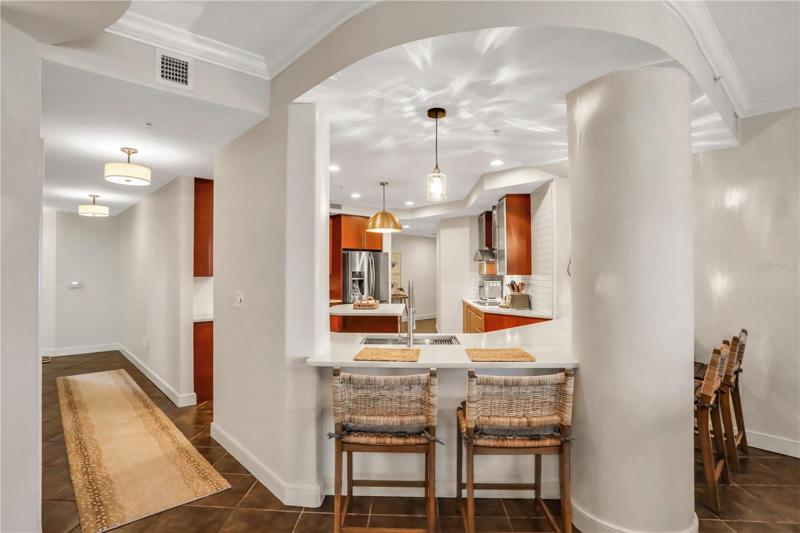 Large kitchen with island