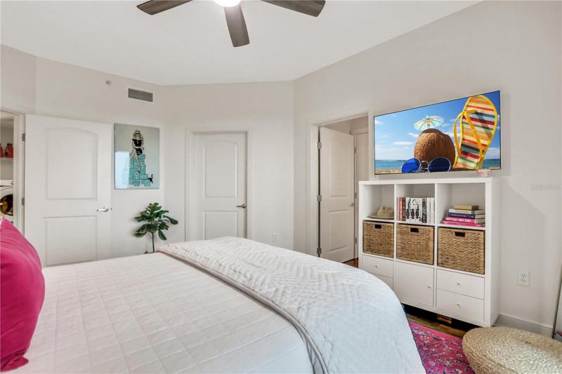 Walk-in closet in guest bedrooms