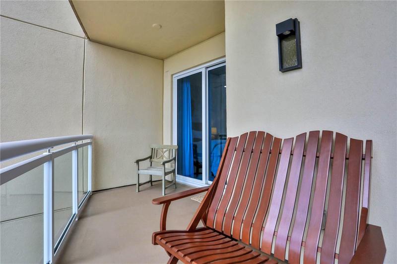 West facing balcony with intracoastal views