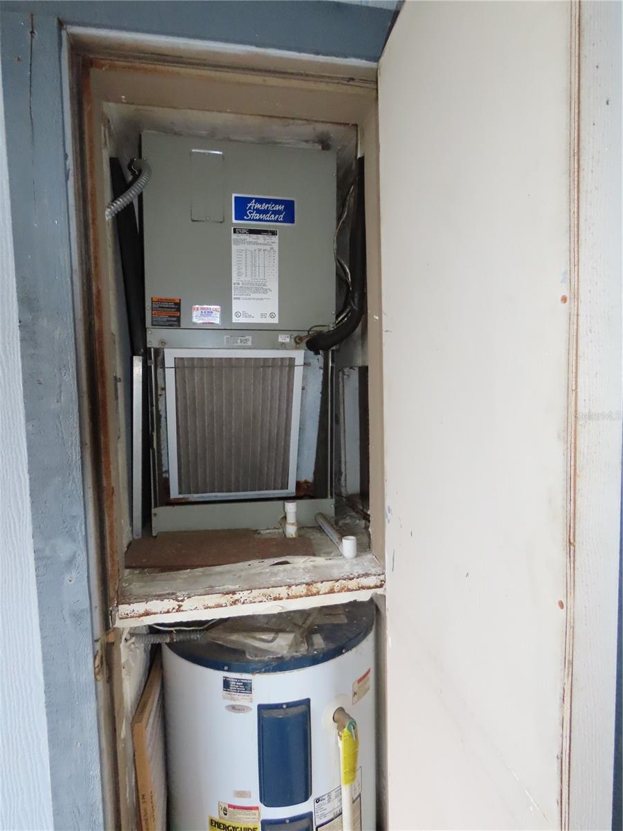 AC and Water Heater closet