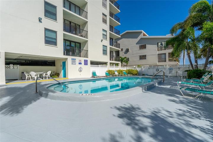 Pool view from private balcony
