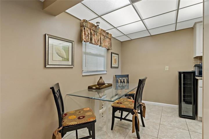 Dining area in kitchen. Turnkey. Few reserves.