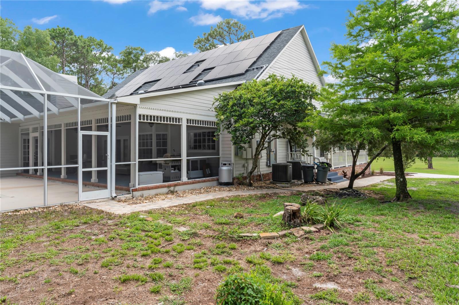 Solar Panels & Propane Tank installed by Seller