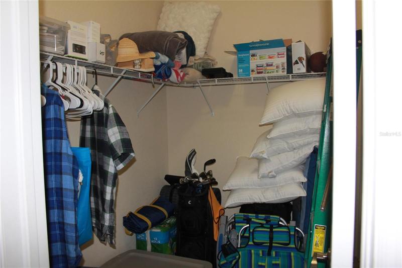 Dual master walk-in closets
