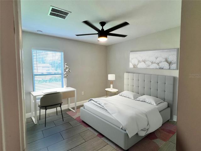3rd bedroom. virtually staged.