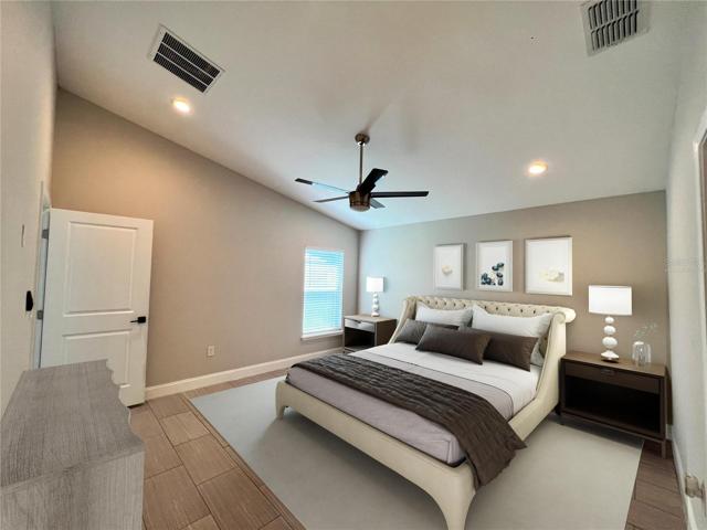 Primary Large room virtually staged.