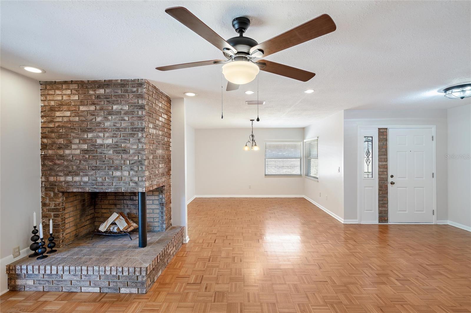Wood Burning Fireplace