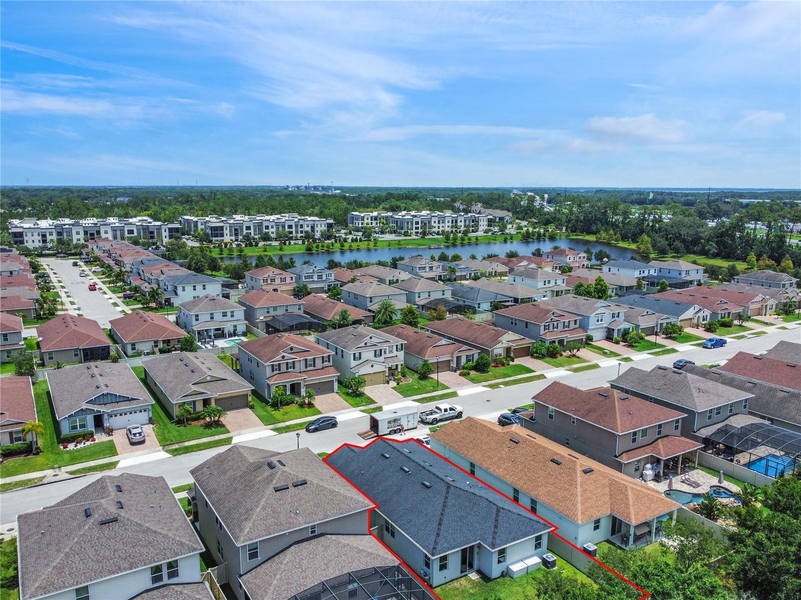Aerial View Facing North East
