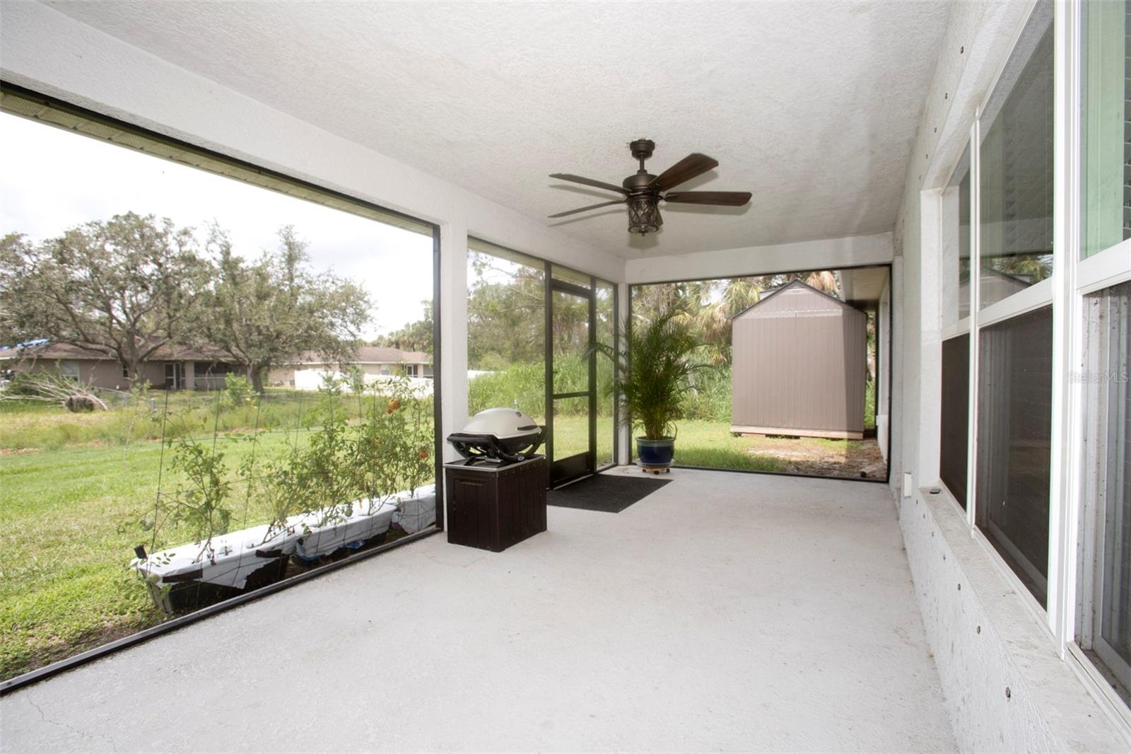 Rear Patio is fully screened