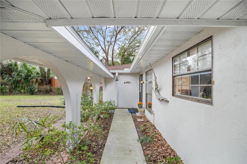 Front sidewalk