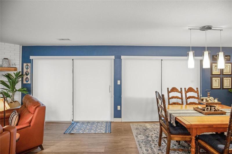 Custom rechargeable blinds that open/close with the push of a button