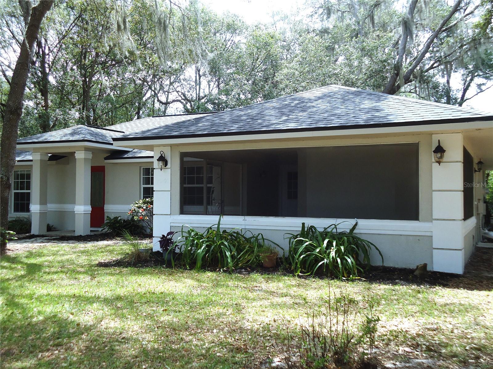 Terrific front screened porch
