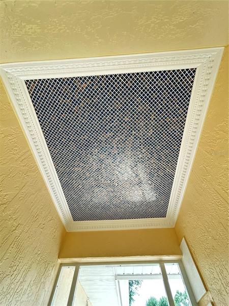 ceiling mosaic above front entry