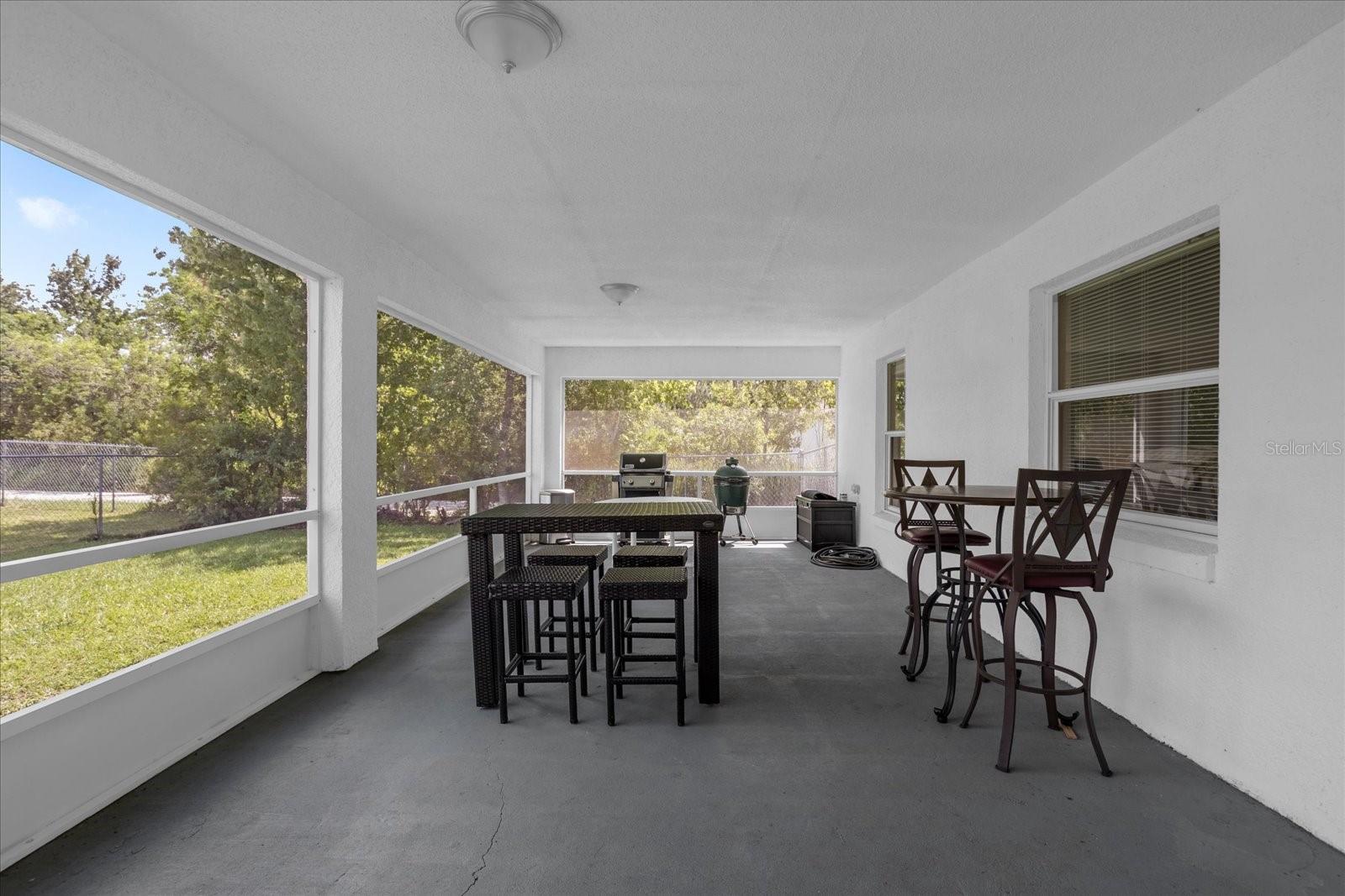 Screened patio