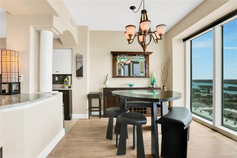 Dining room adjacent to kitchen