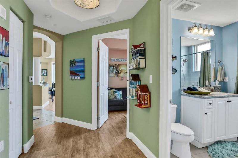 Leading to bedrooms