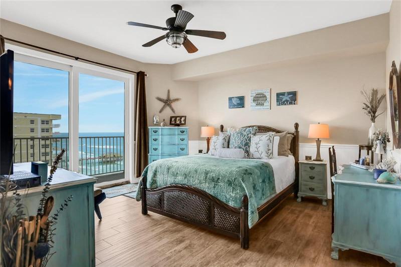 Primary bedroom with ocean views