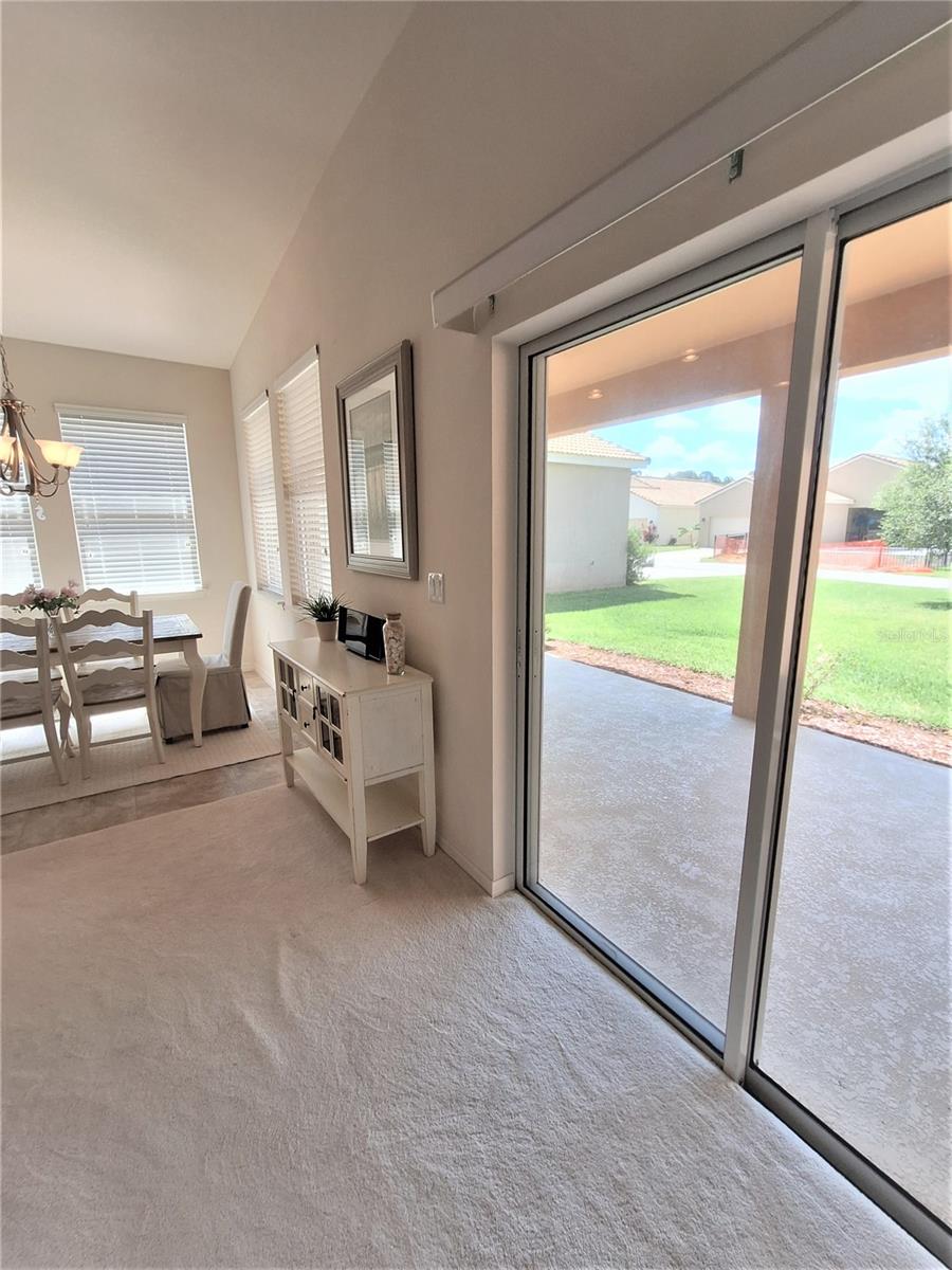 Sliders in Great Room to Porch