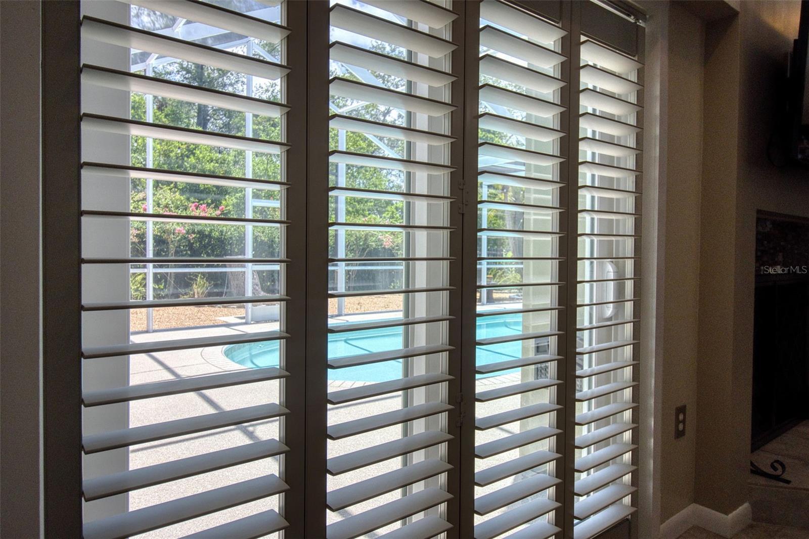 Beautiful views of the pool from your Master Suite.