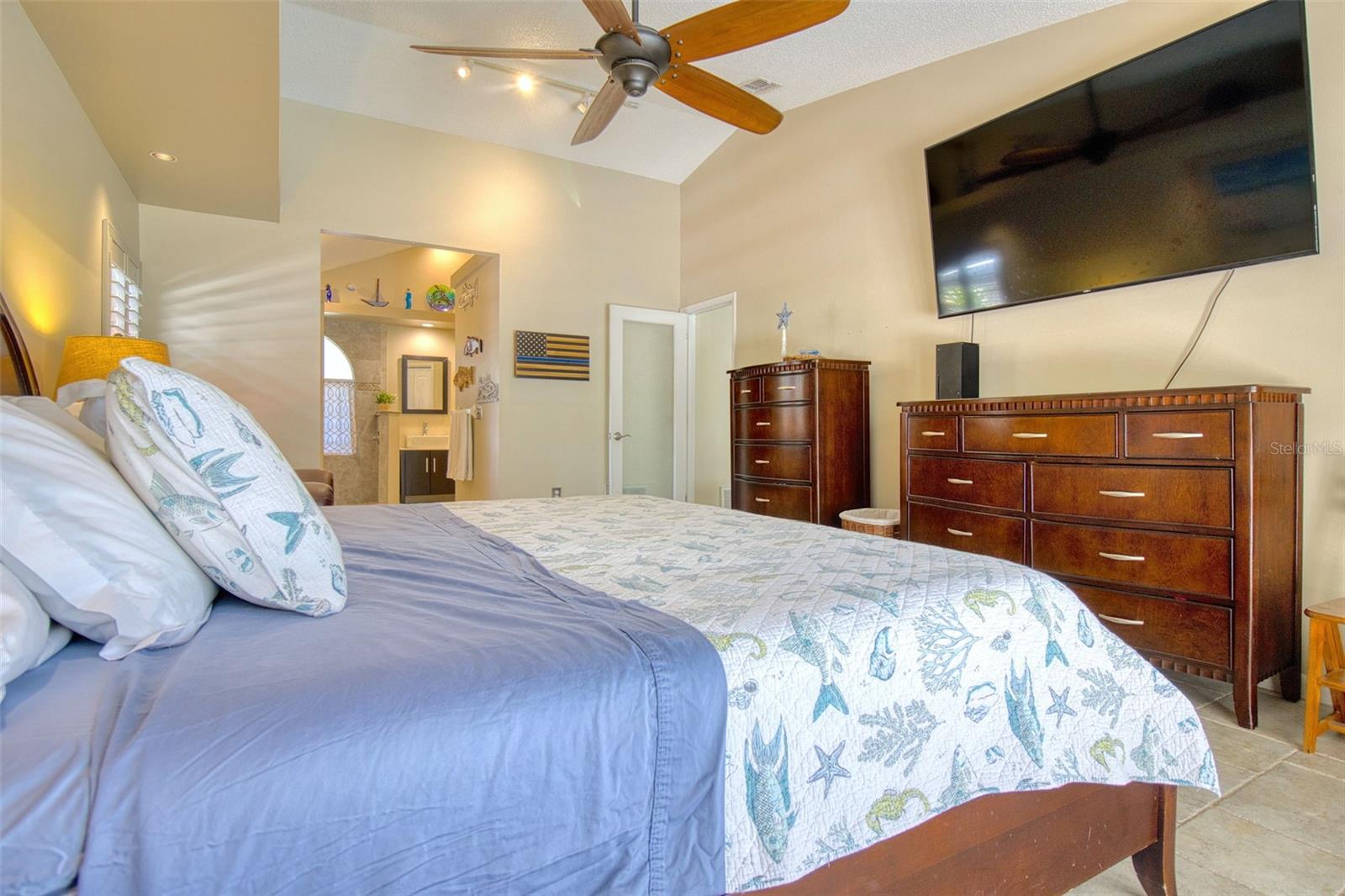 Well-appointed space for relaxation and personal retreat.