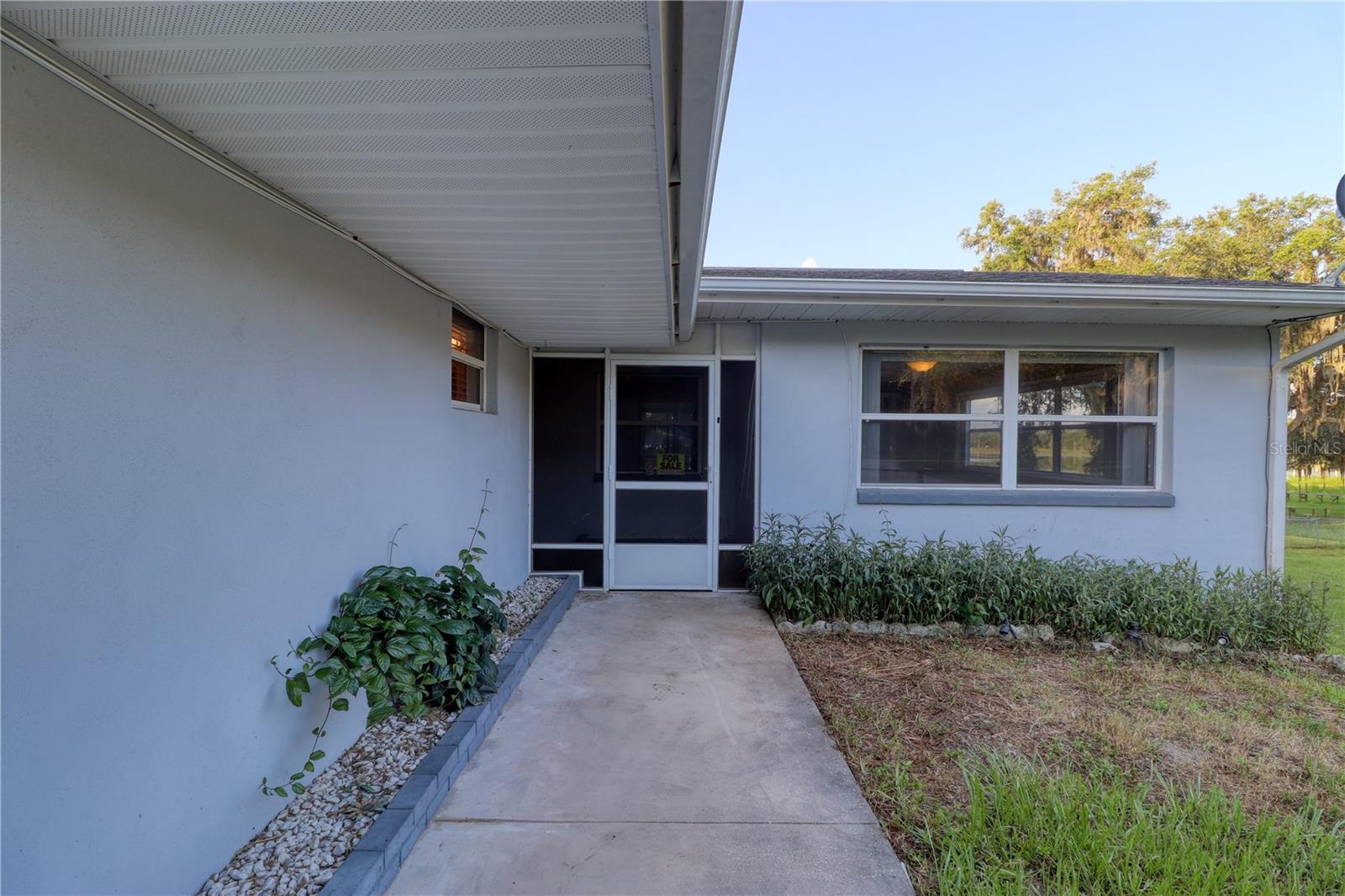 walkway to front door