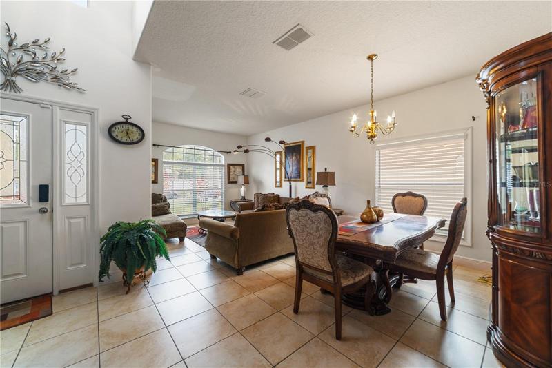 Tile floors run throughout the main living areas, adding to the bright open feel and making maintenance a breeze!