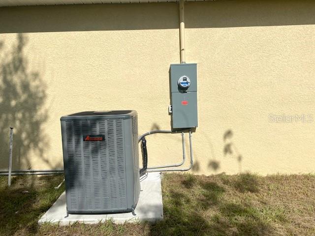 AC and outside electric panel