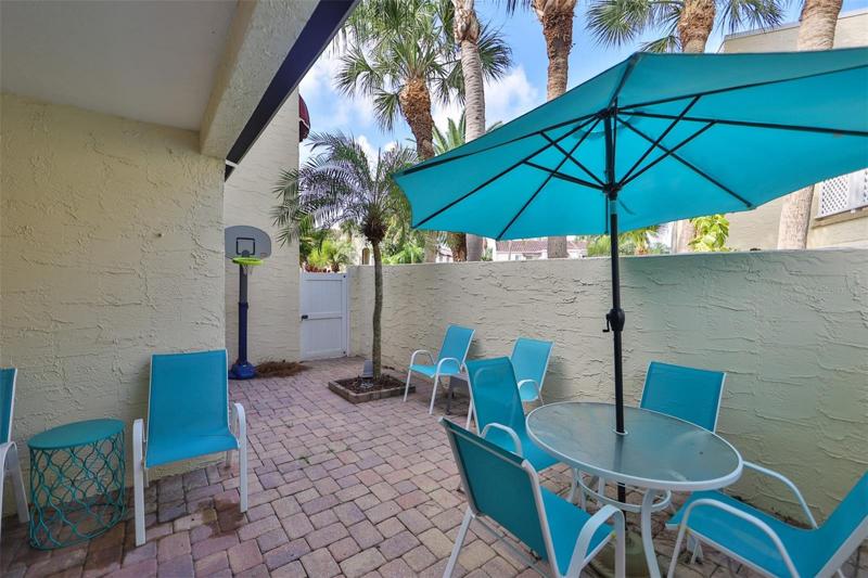 Private courtyard area.