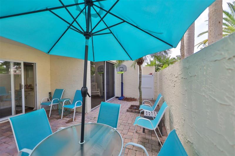 Private courtyard area.