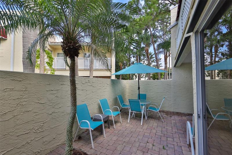 Private courtyard area.