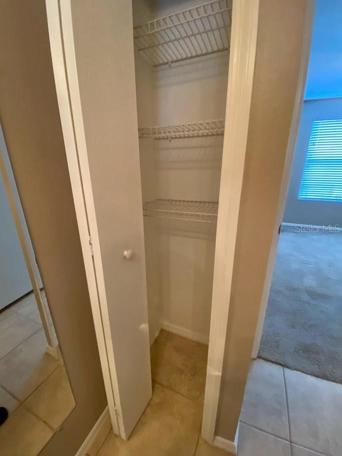Master bath linen closet