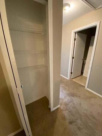 Linen closet hallway