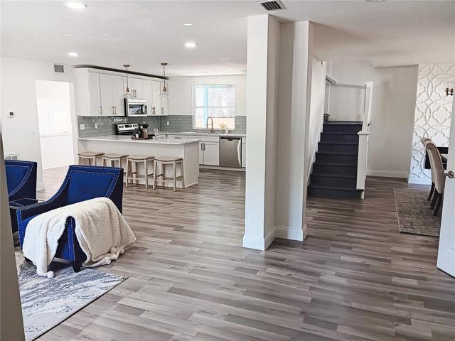Glimpse Living, Dining, Family, Kitchen
