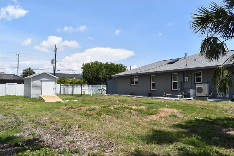 Fenced in yard