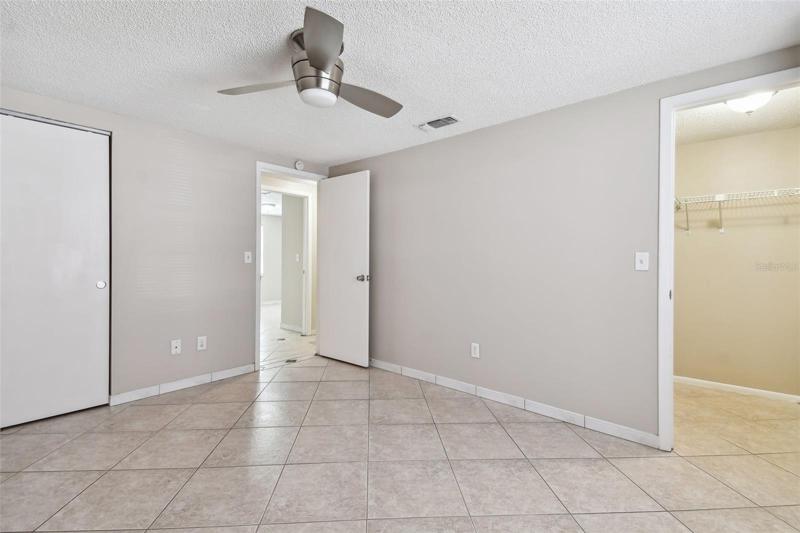 Dual closets in bedroom 1.