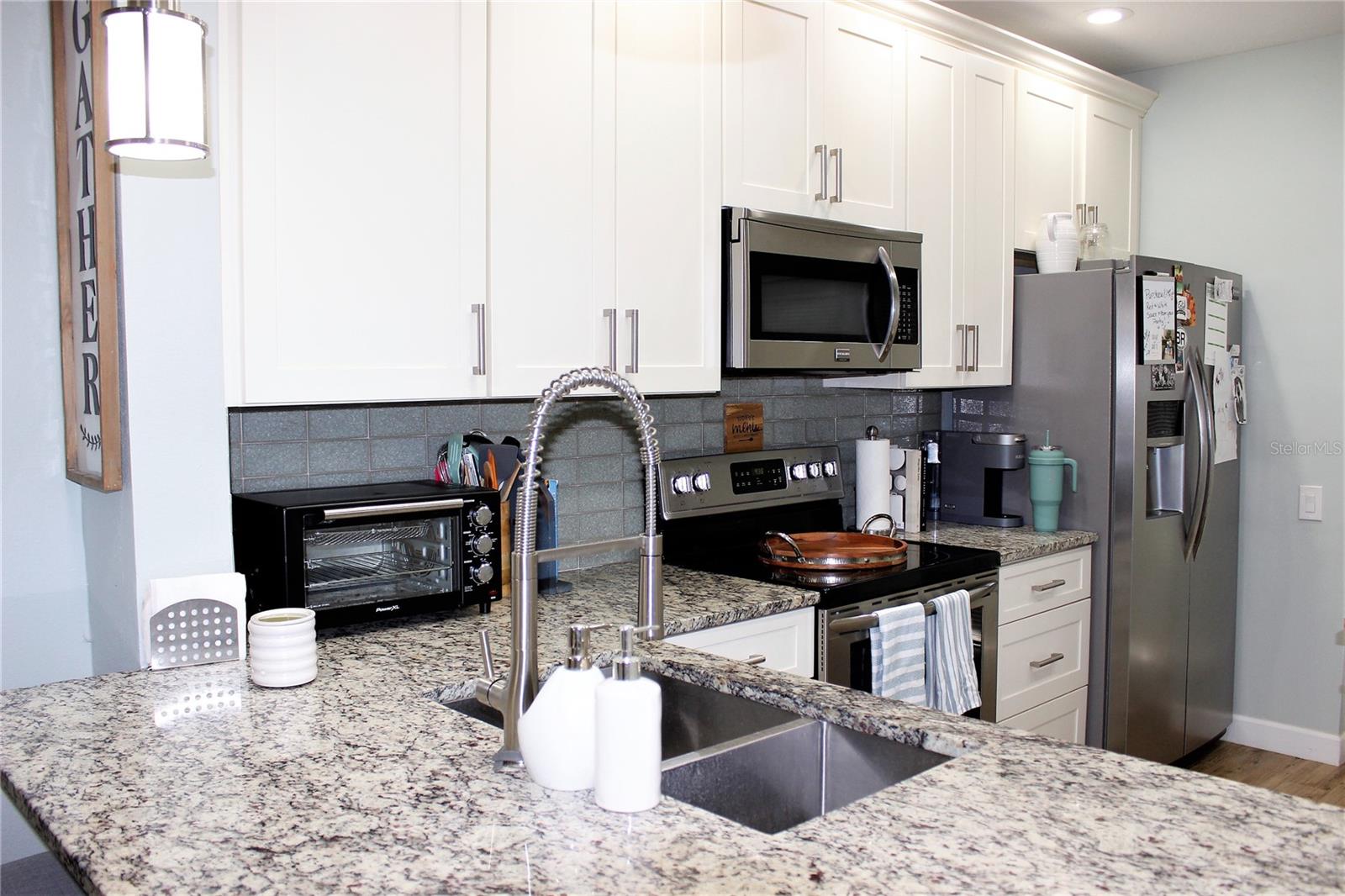 Granite and updated cabinets