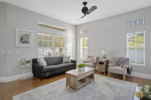 Family room is light and bright!