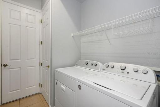 Inside Laundry room