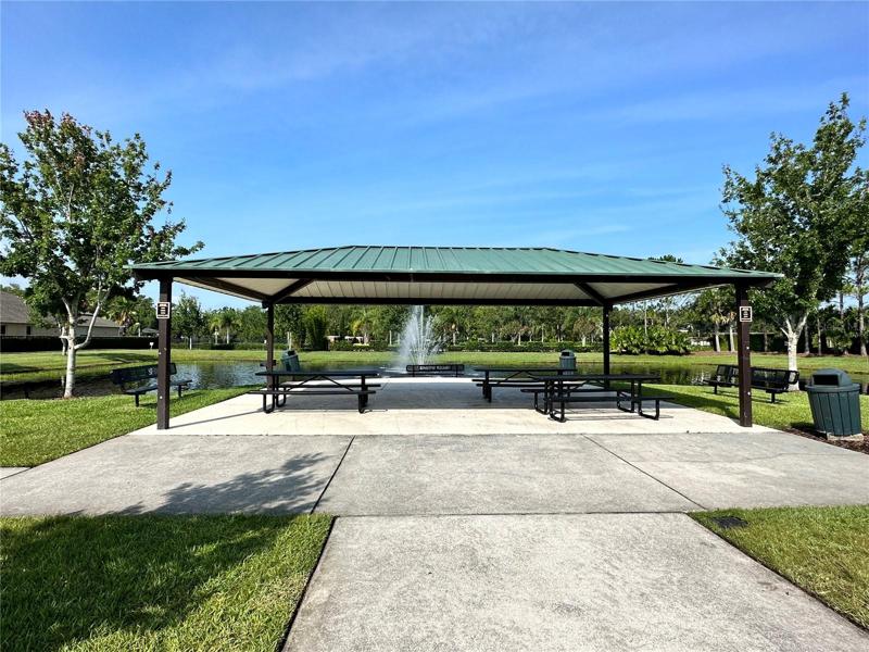 Picnic area with BBQ grills