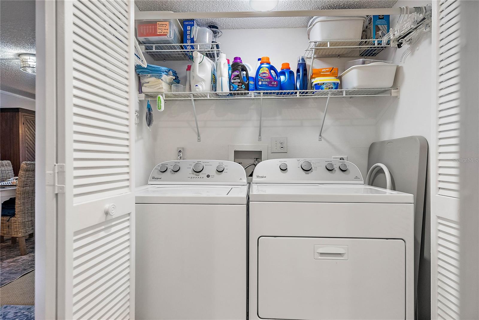 Inside Laundry Closet