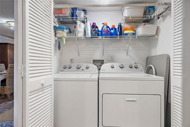Inside Laundry Closet