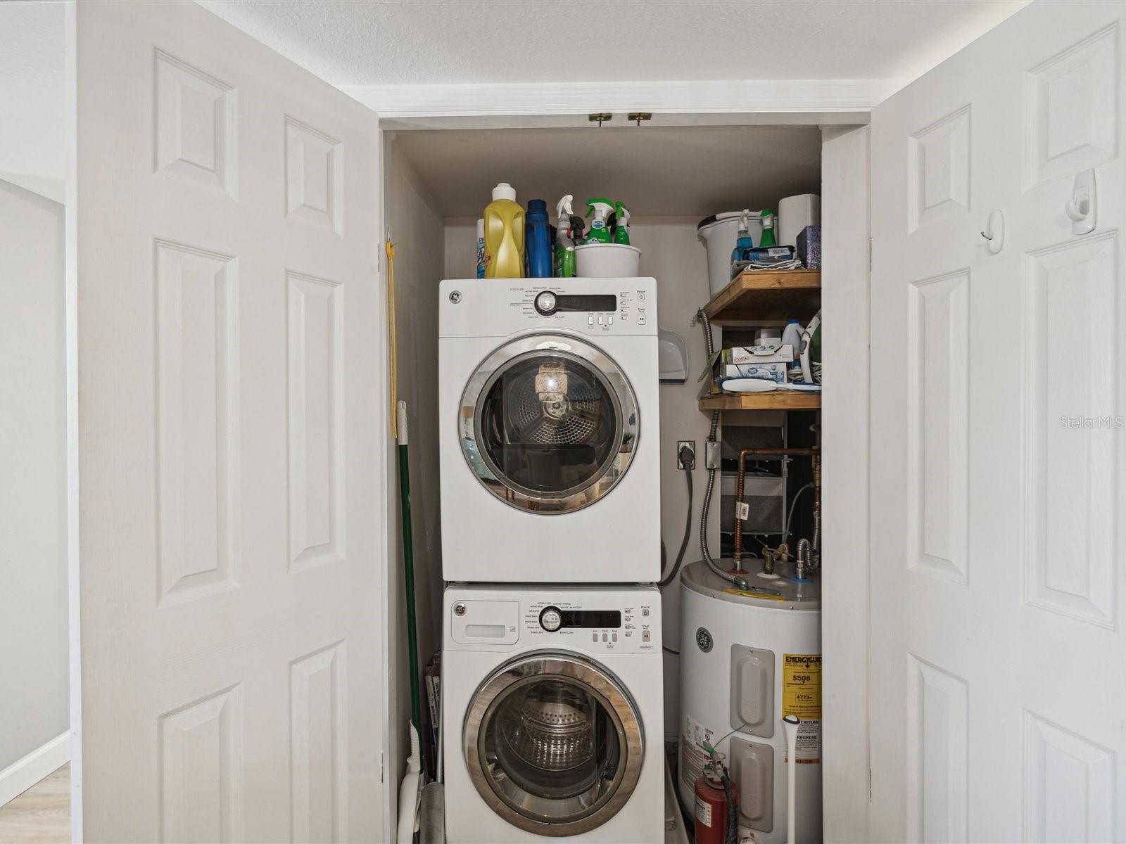 Washer and dryer in unit will convey