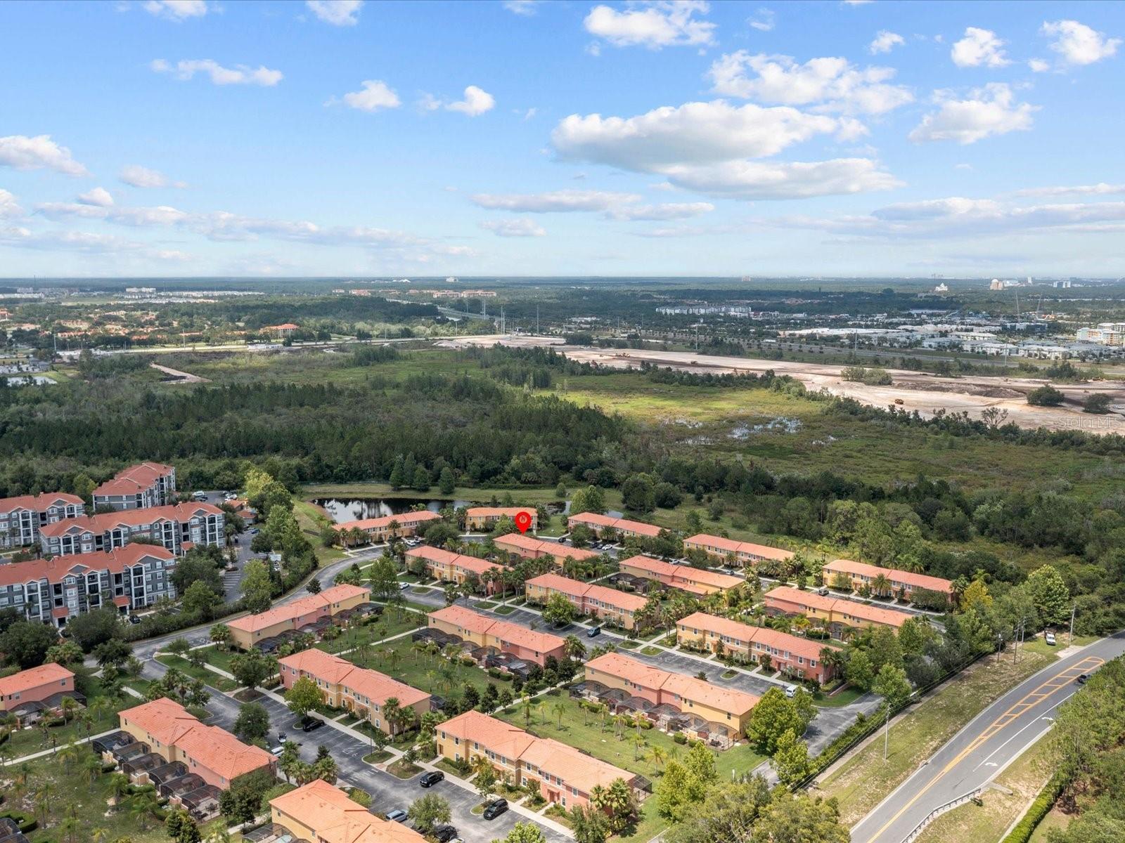 Aerial view of 3063 White Orchid Road